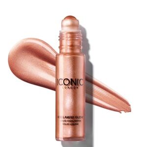 NEW Iconic London Rollaway Glow Liquid Highlighter in Rose Potion In Box